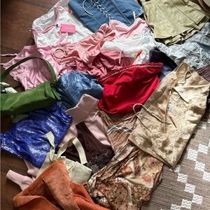 Bebe Beige and Blue Clothing Collection